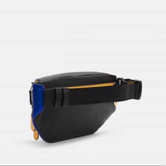 Great gift! - COACH Track Belt Bag In Colorblock Signature Canvas & Leather NWT - Picture 3 of 12